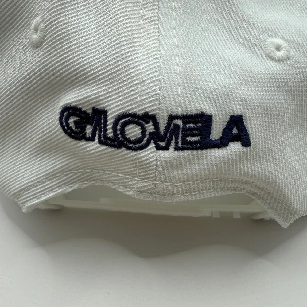 G FORE Men‎ White Flexfit 110 Baseball Cap with California LA Bear Heart Logo OS